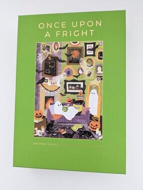 NEW IN BOX Hobbry "Once Upon a Fright" 500-Piece Halloween Puzzle
